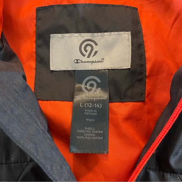 Champion zip up hoodie jacket size large 12-14 - Picture 6 of 6